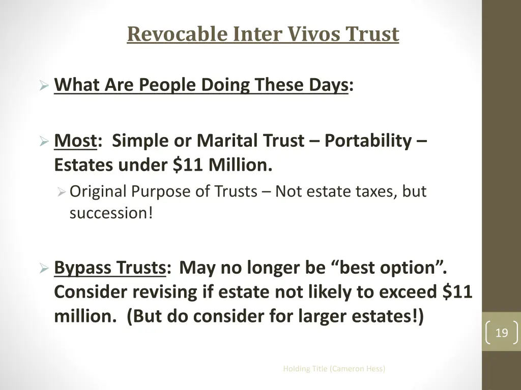 revocable inter vivos trust 2