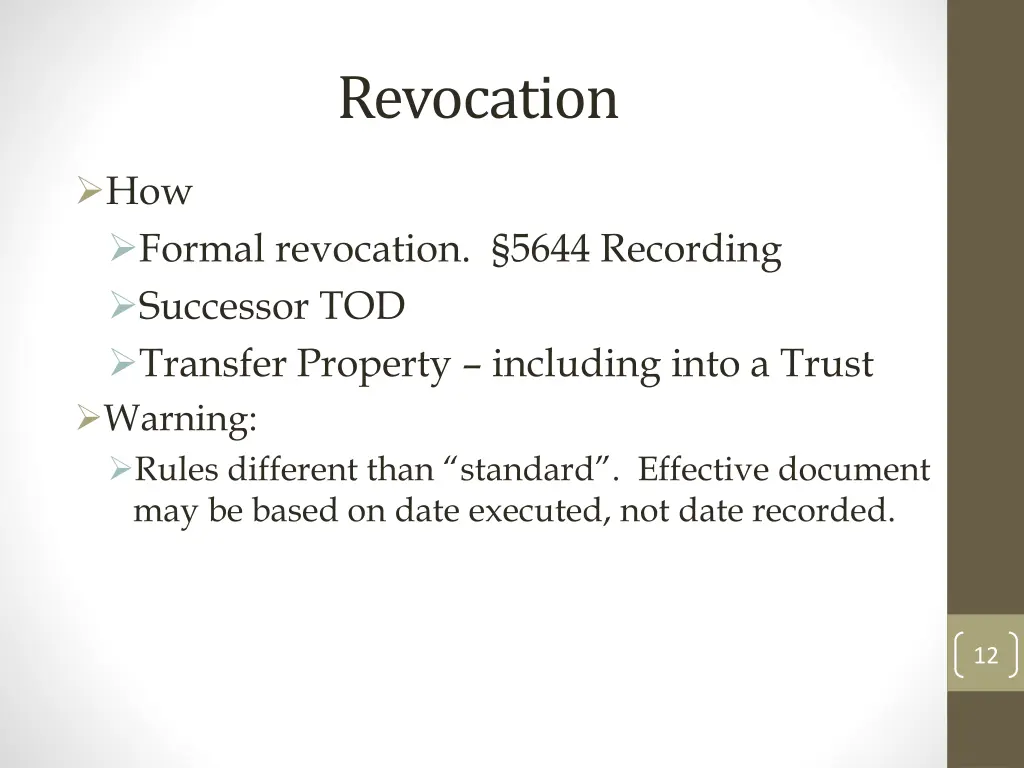 revocation
