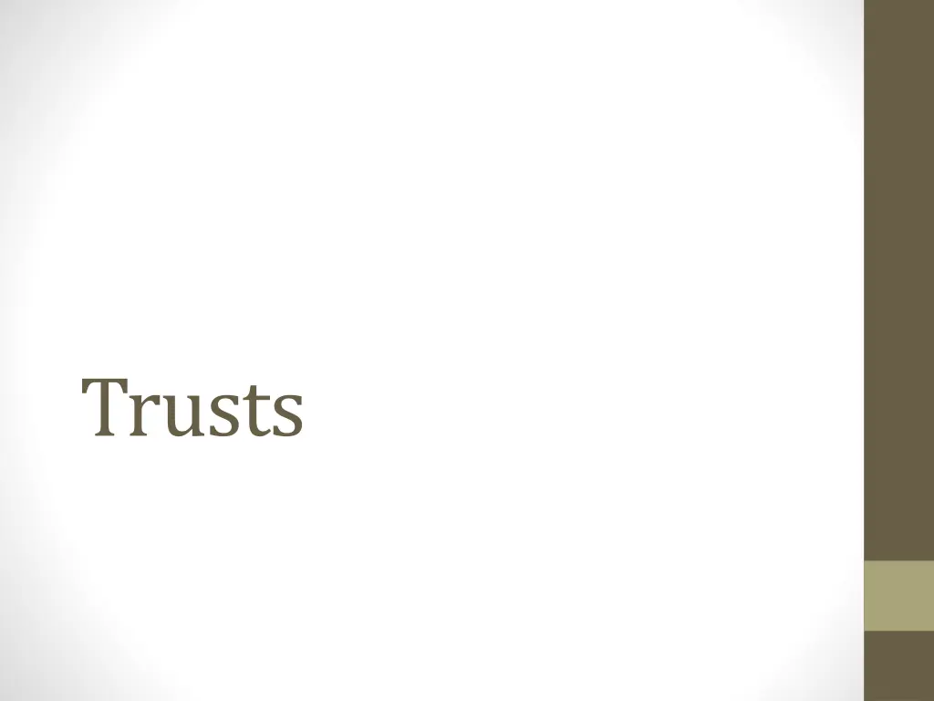trusts