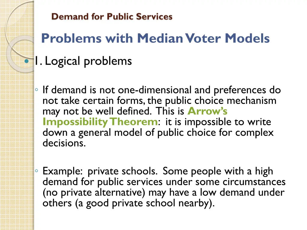 demand for public services 10