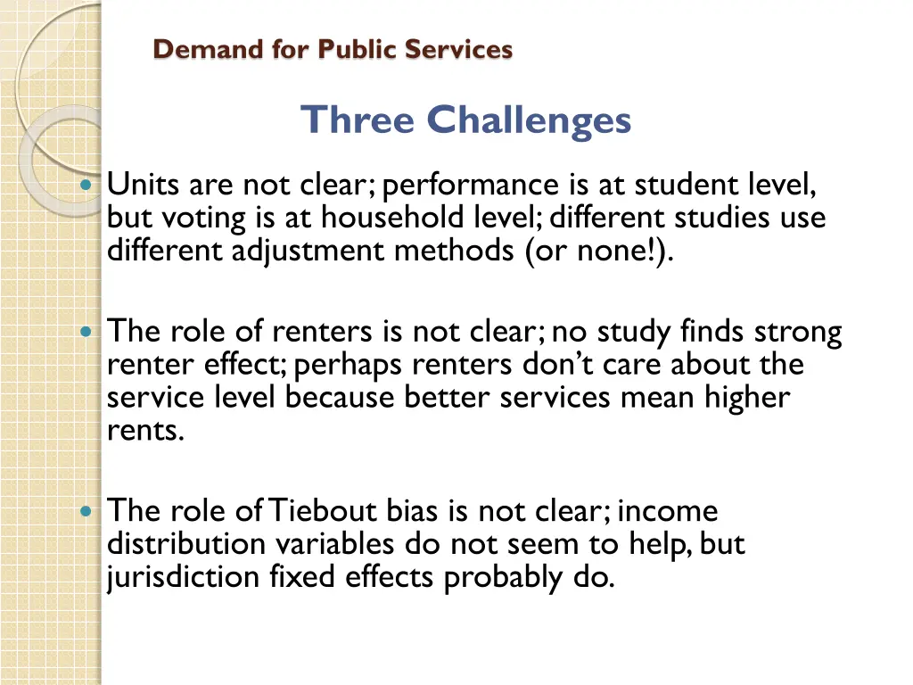 demand for public services 24