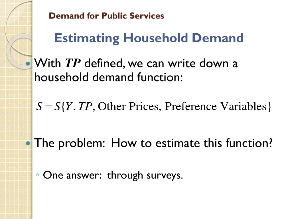 demand for public services 5