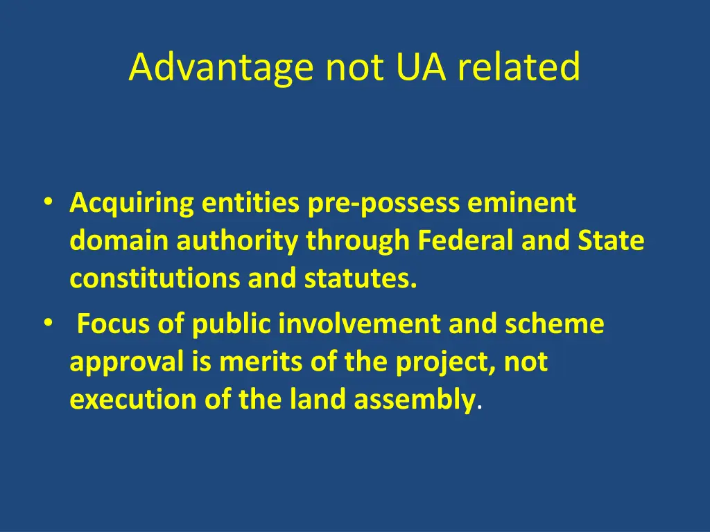 advantage not ua related
