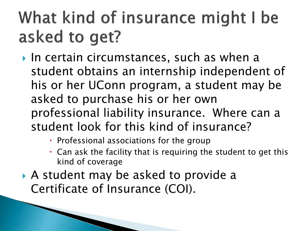 in certain circumstances such as when a student