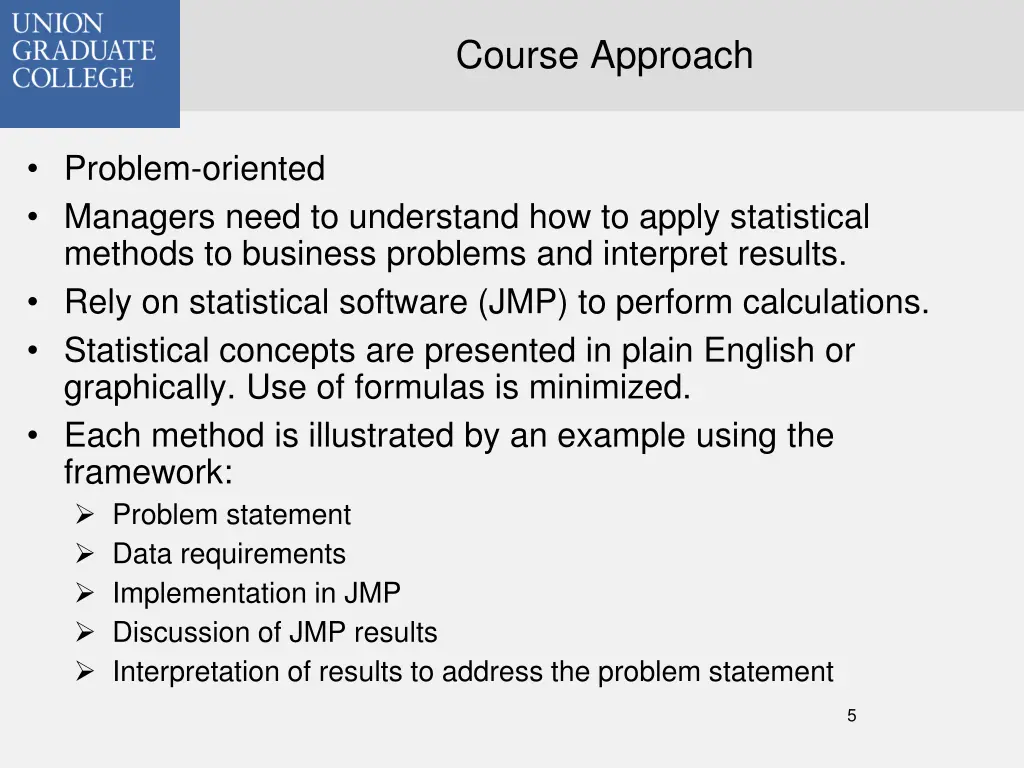course approach