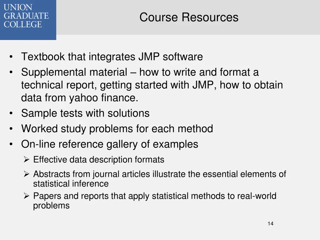 course resources