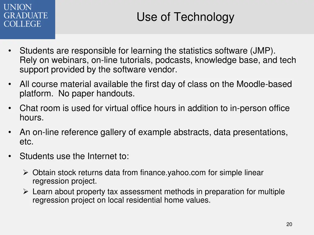 use of technology