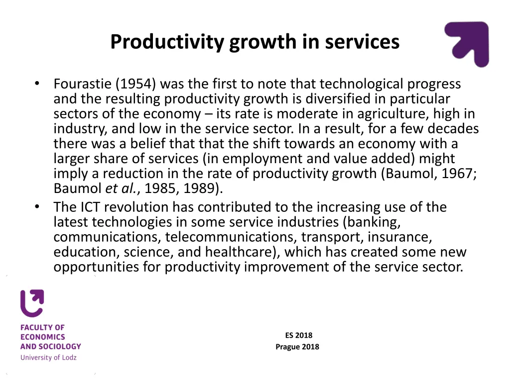 productivity growth in services