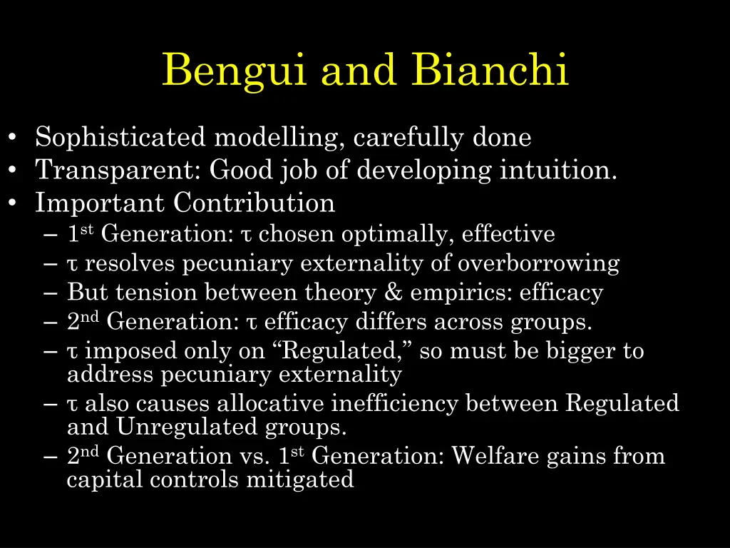 bengui and bianchi