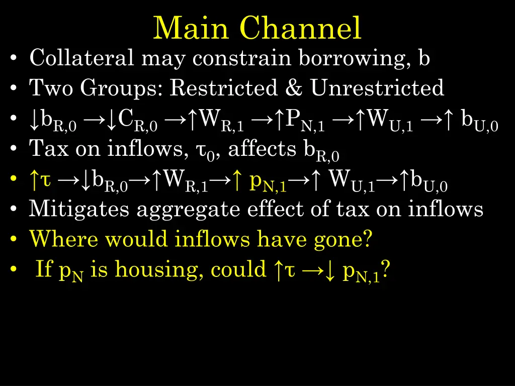 main channel