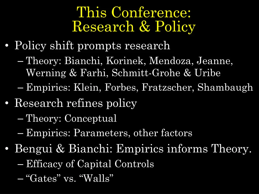 this conference research policy
