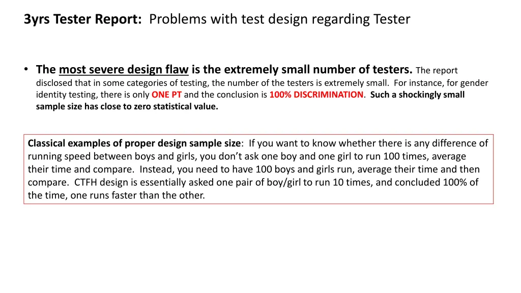 3yrs tester report problems with test design 2