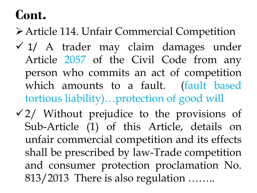 cont article 114 unfair commercial competition