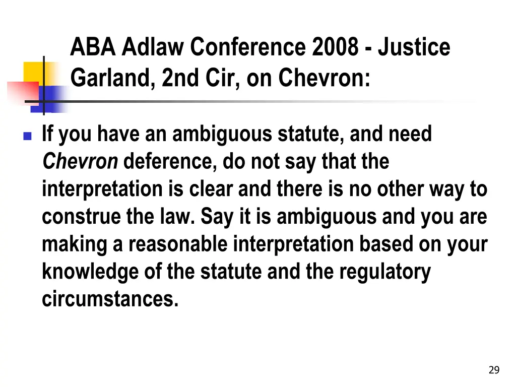 aba adlaw conference 2008 justice garland