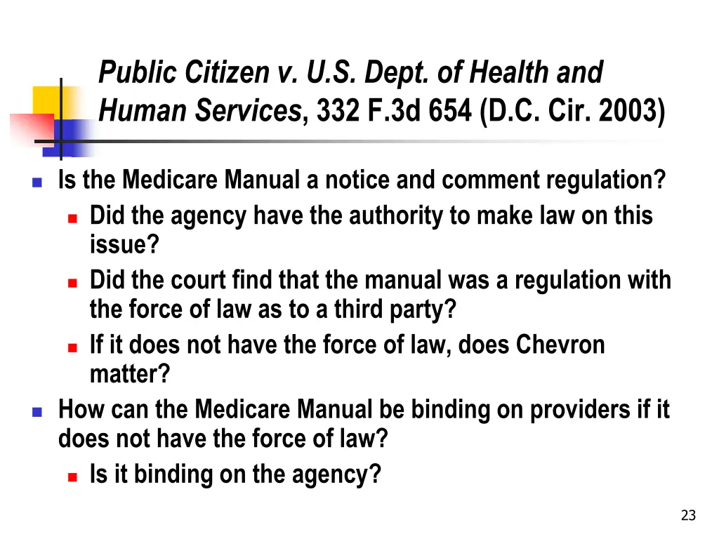 public citizen v u s dept of health and human