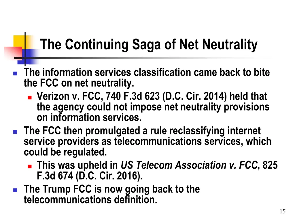 the continuing saga of net neutrality