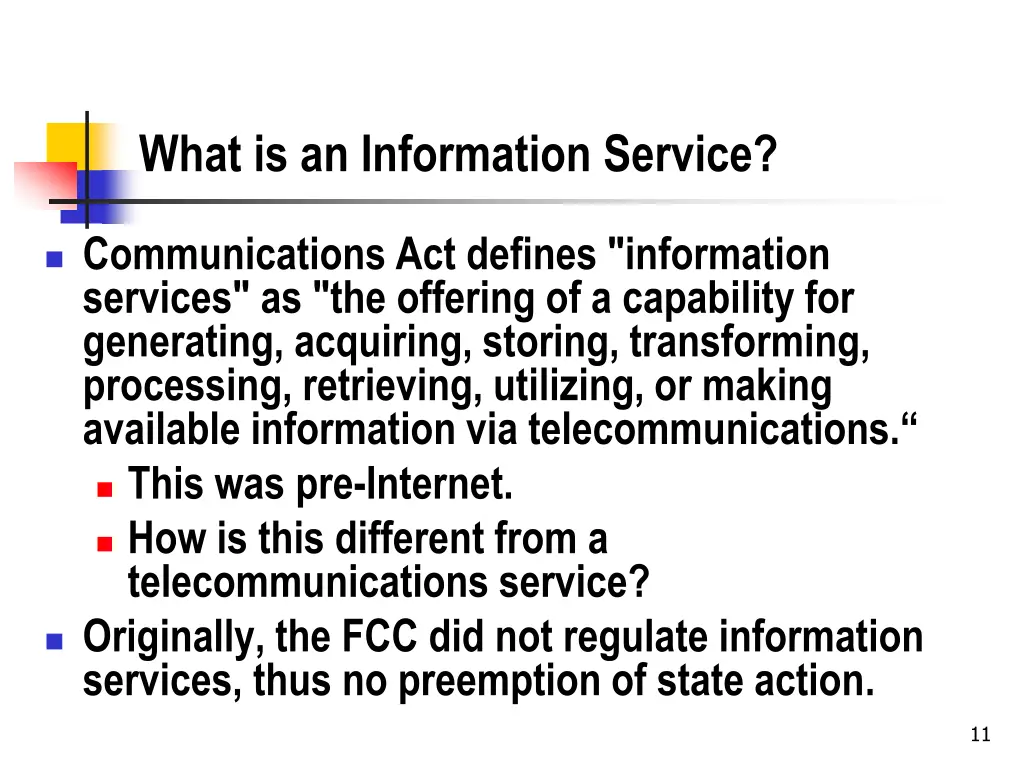 what is an information service