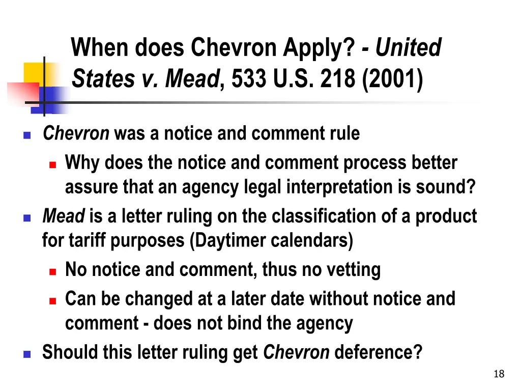 when does chevron apply united states v mead