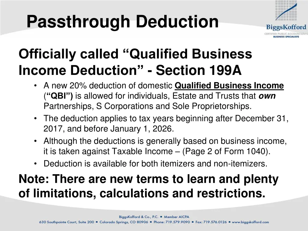 passthrough deduction