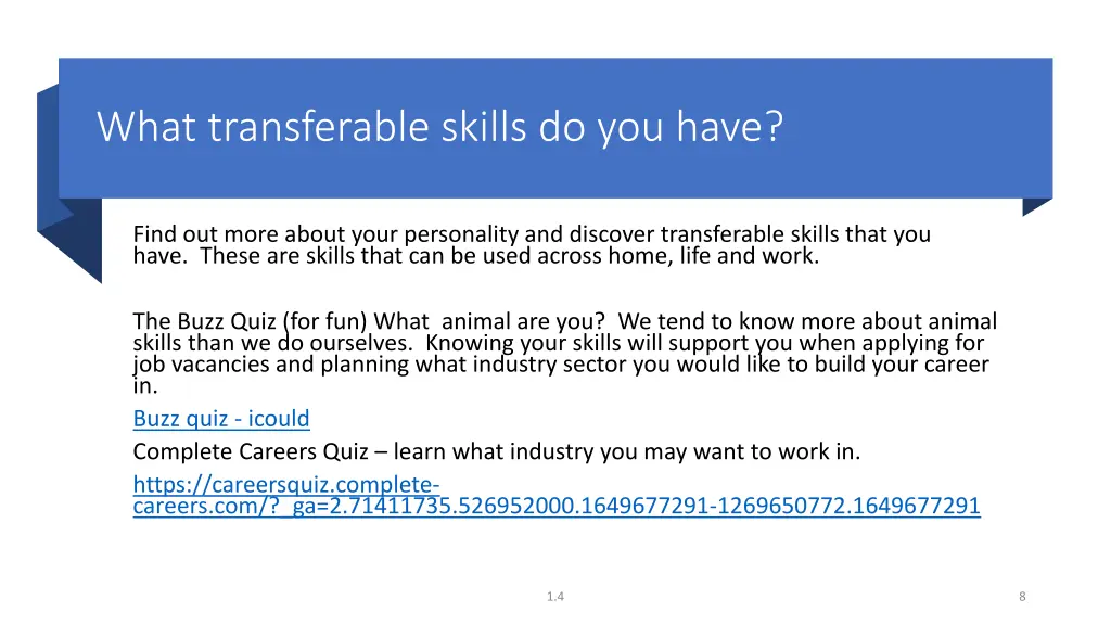 what transferable skills do you have