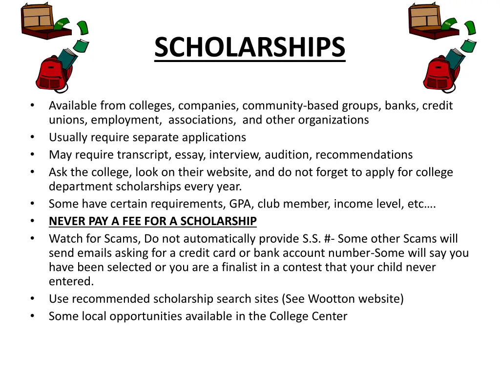 scholarships