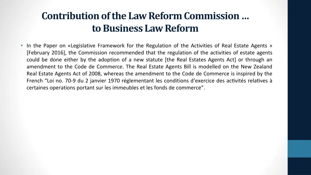 contribution of the law reform commission 3