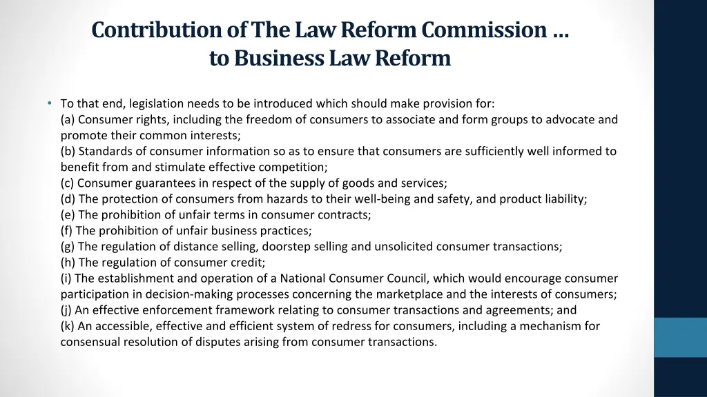 contribution of the law reform commission 5