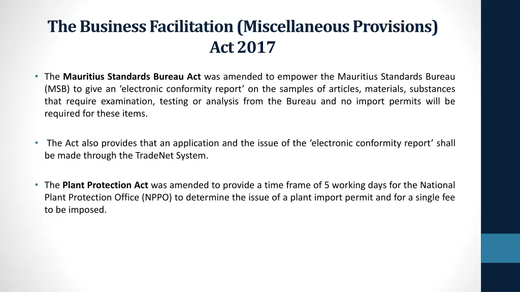 the business facilitation miscellaneous 5