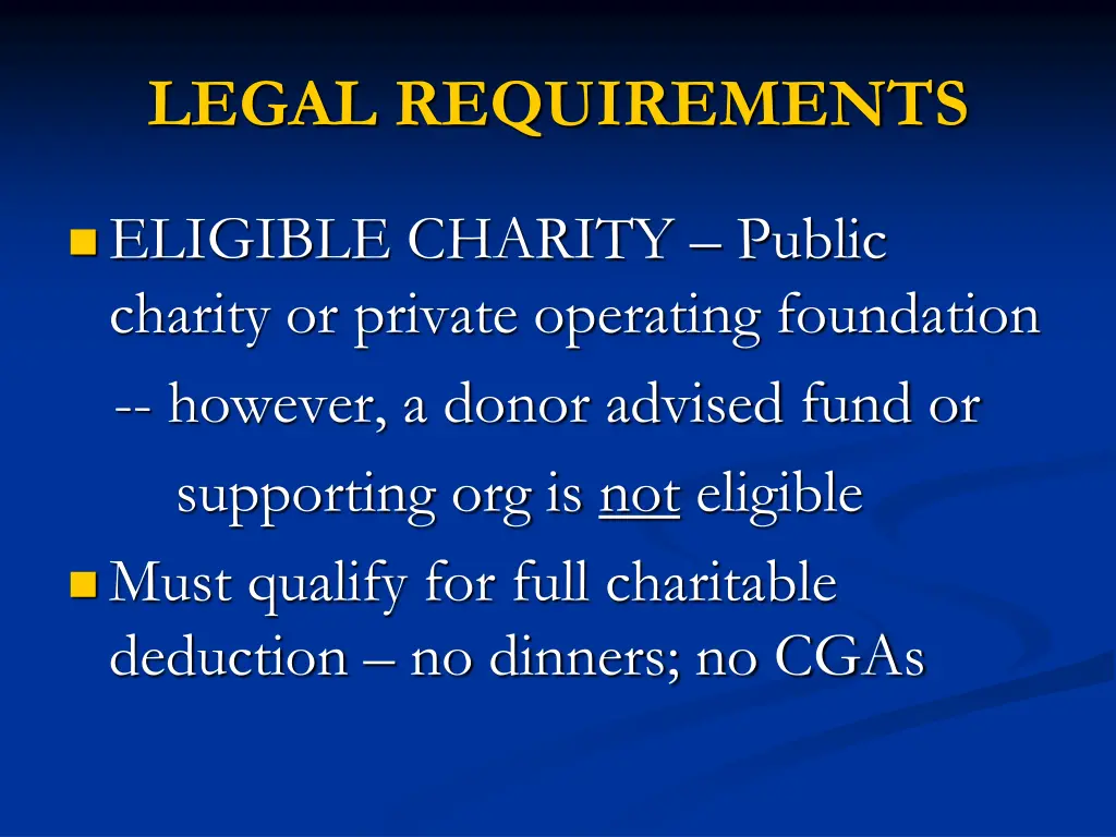 legal requirements 1