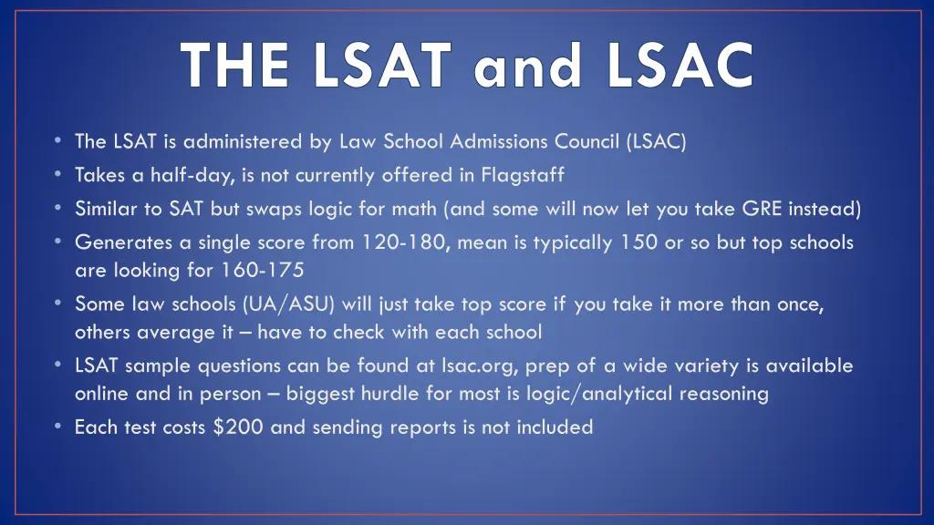 the lsat and lsac