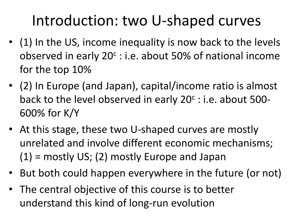 introduction two u shaped curves