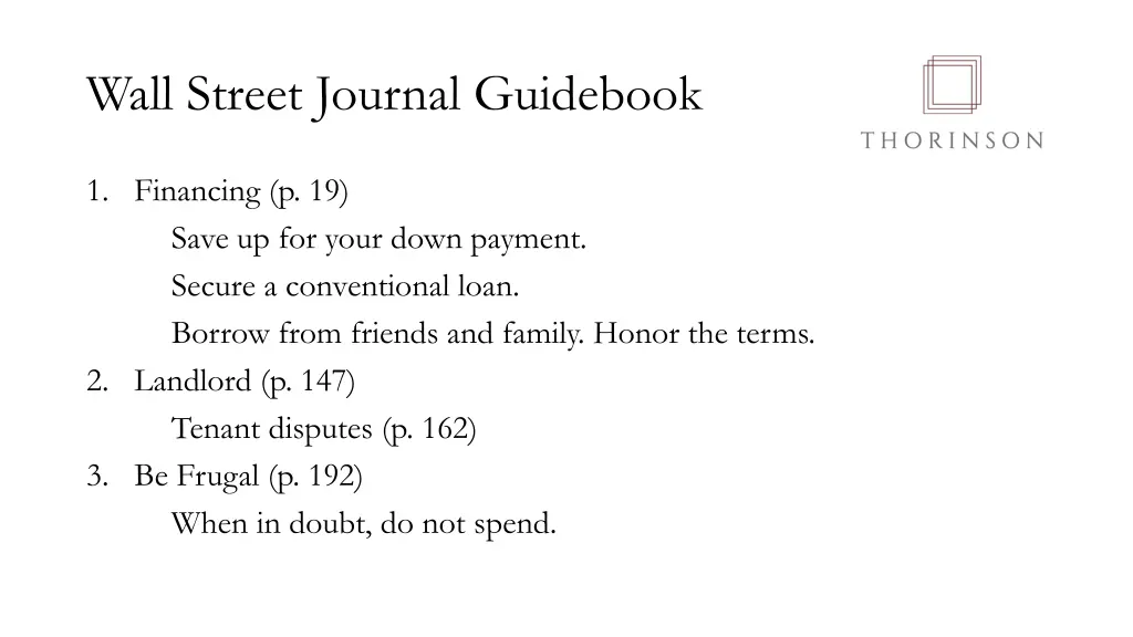 wall street journal guidebook 1