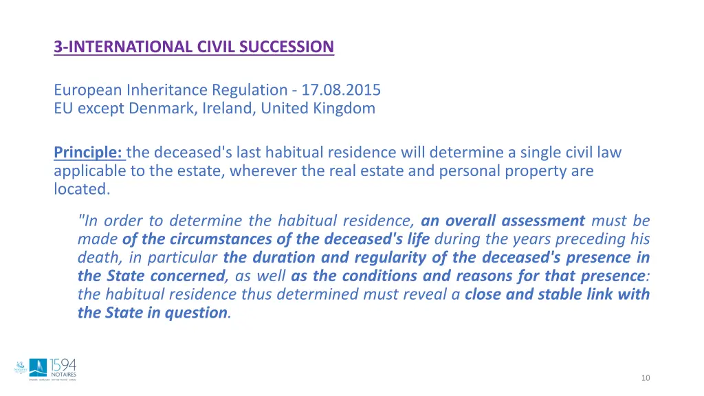 3 international civil succession