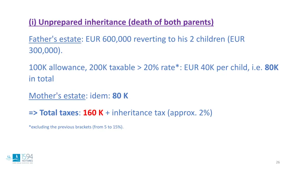 i unprepared inheritance death of both parents