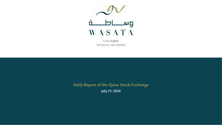 daily report of the qatar stock exchange july