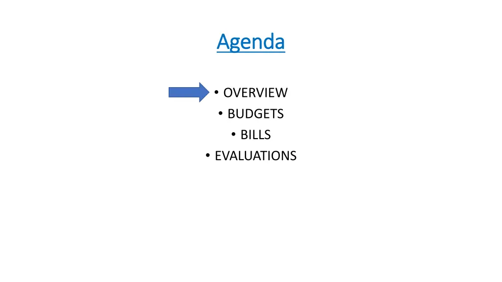 agenda agenda