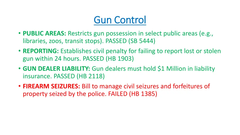 gun control gun control