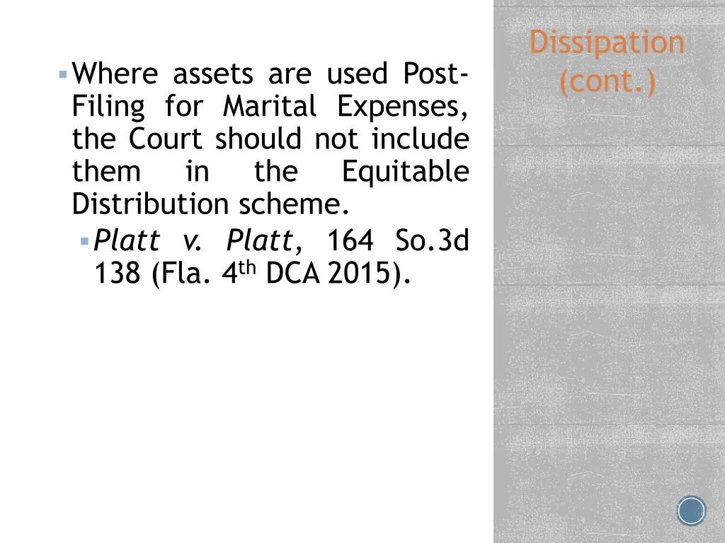 dissipation cont