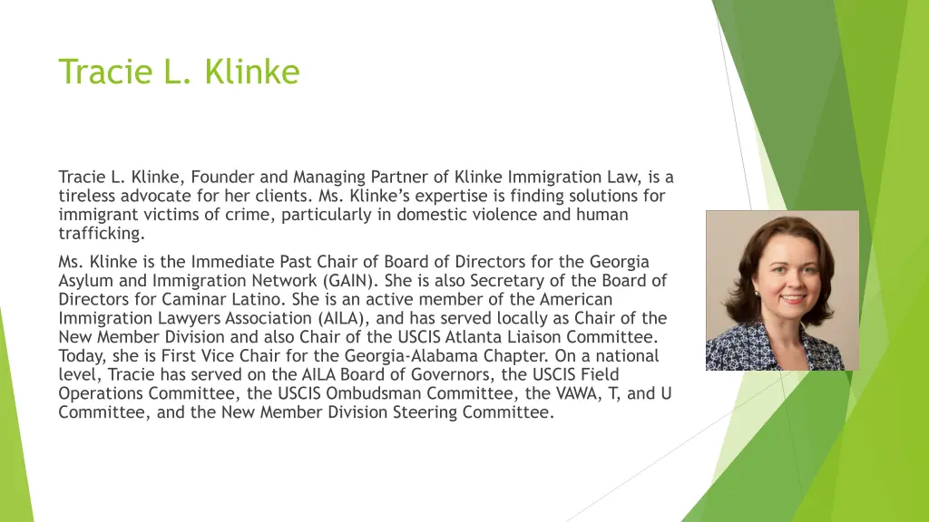 tracie l klinke