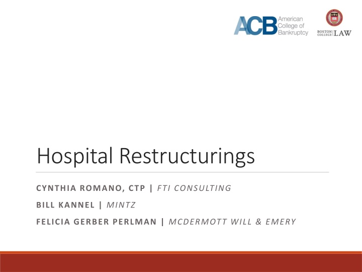hospital restructurings