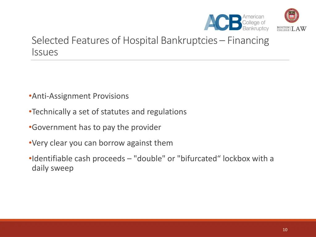 selected features of hospital bankruptcies 3
