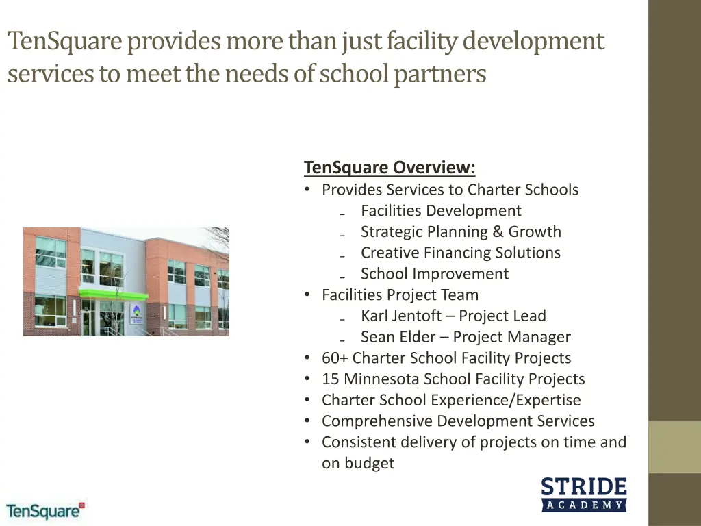 tensquare provides more than just facility