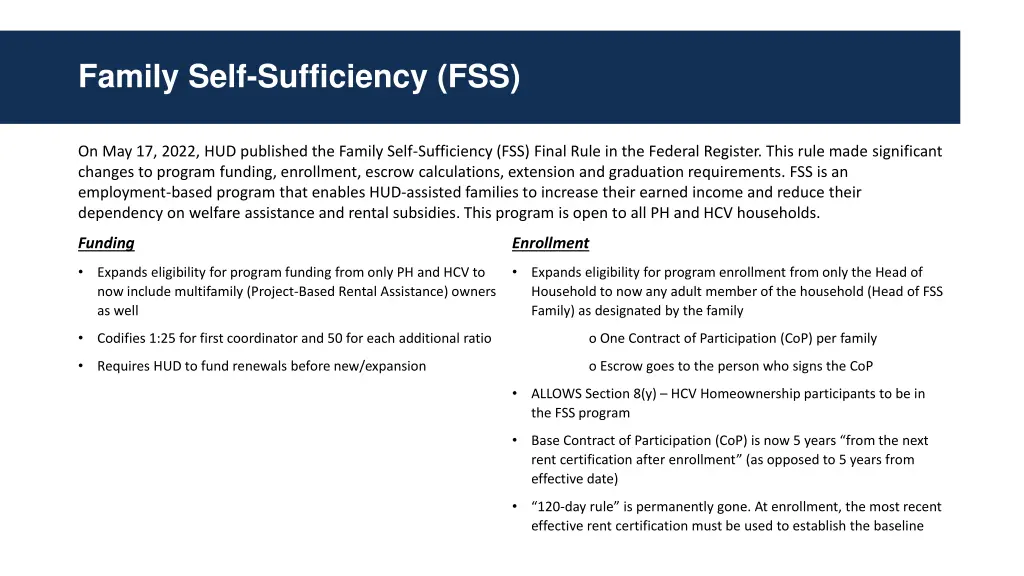 family self sufficiency fss