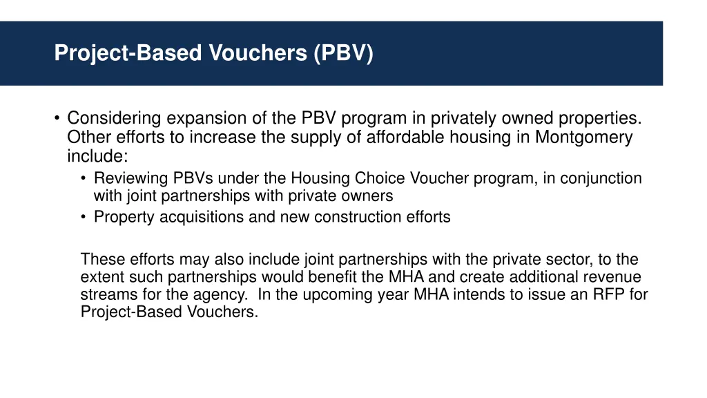 project based vouchers pbv