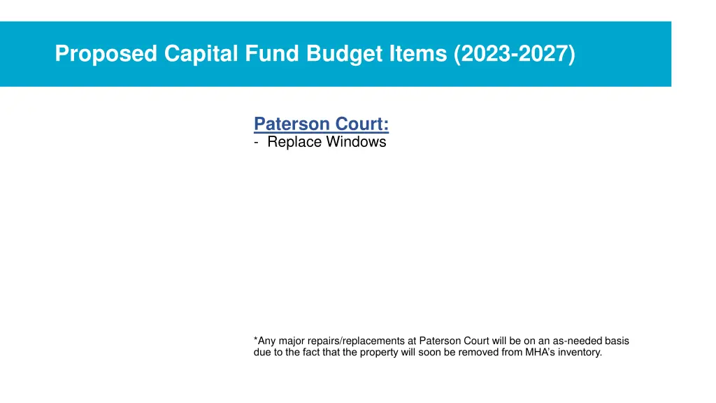 proposed capital fund budget items 2023 2027 3