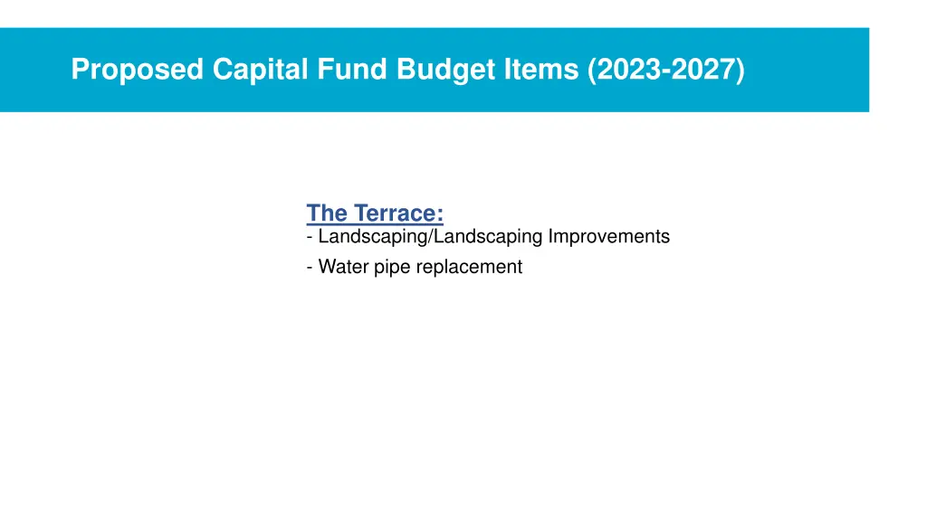 proposed capital fund budget items 2023 2027 4