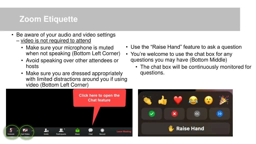 zoom etiquette