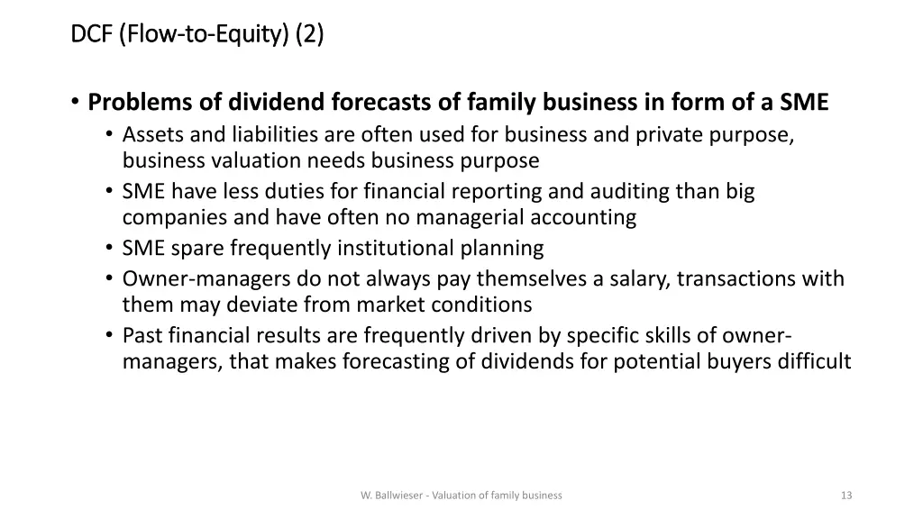 dcf flow dcf flow to to equity 1