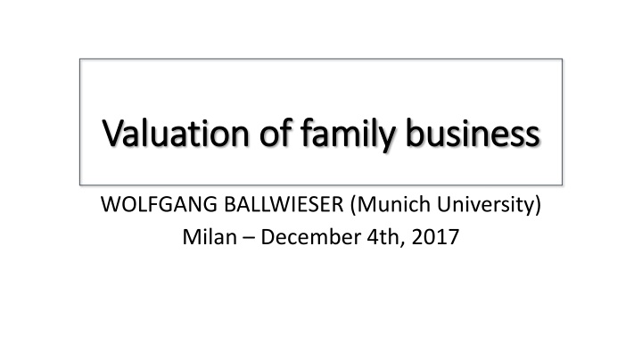 valuation valuation of