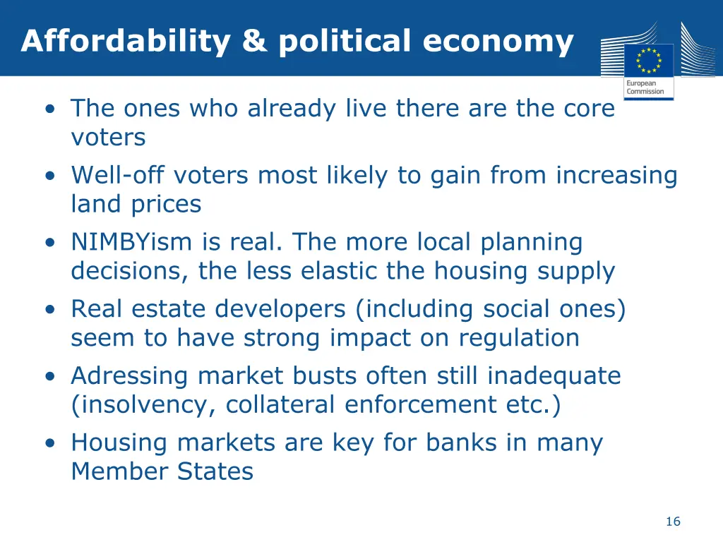 affordability political economy